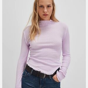 Free People Sara Pointelle Top